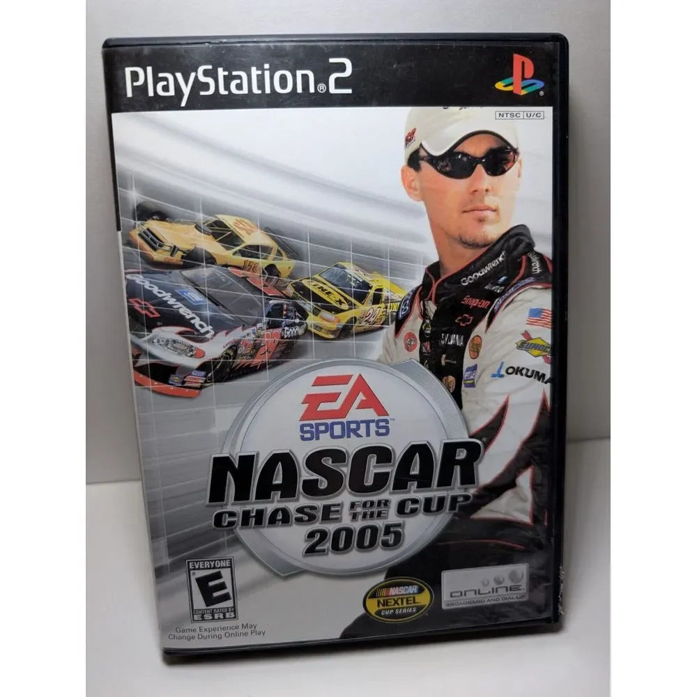 NASCAR 2005: Chase for the Cup (Sony PlayStation 2,‎ 2004) CIB W/ Manual Works!